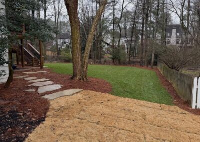 Nature's Canvas After Landscape Install Johns Creek Georgia